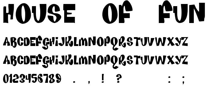 House Of Fun font